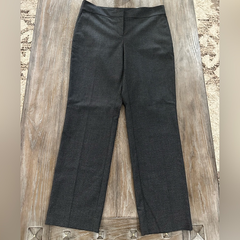 Ann Taylor Charcoal Straight Leg Pants - Picture 1 of 12